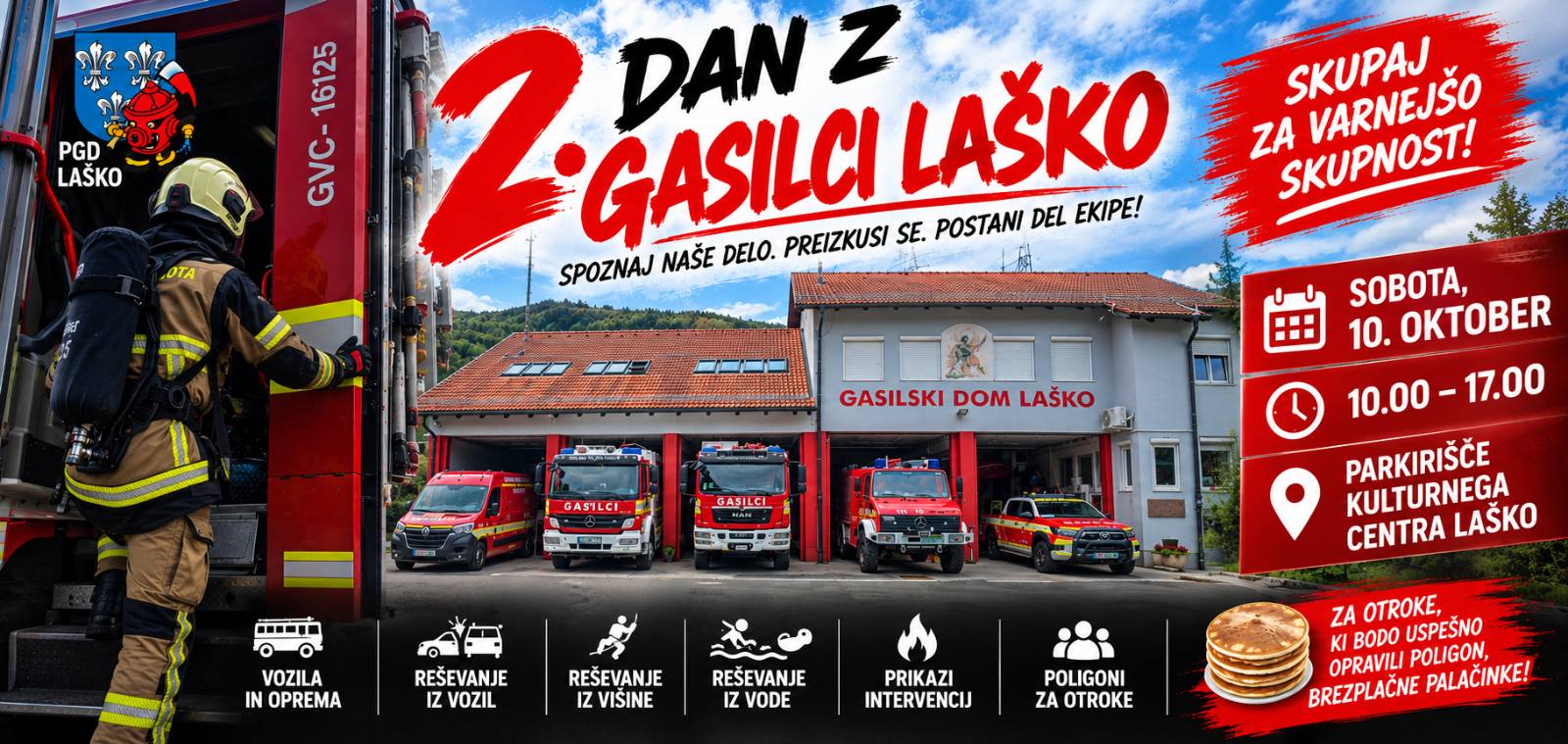 Vabilo na 2. dan z gasilci