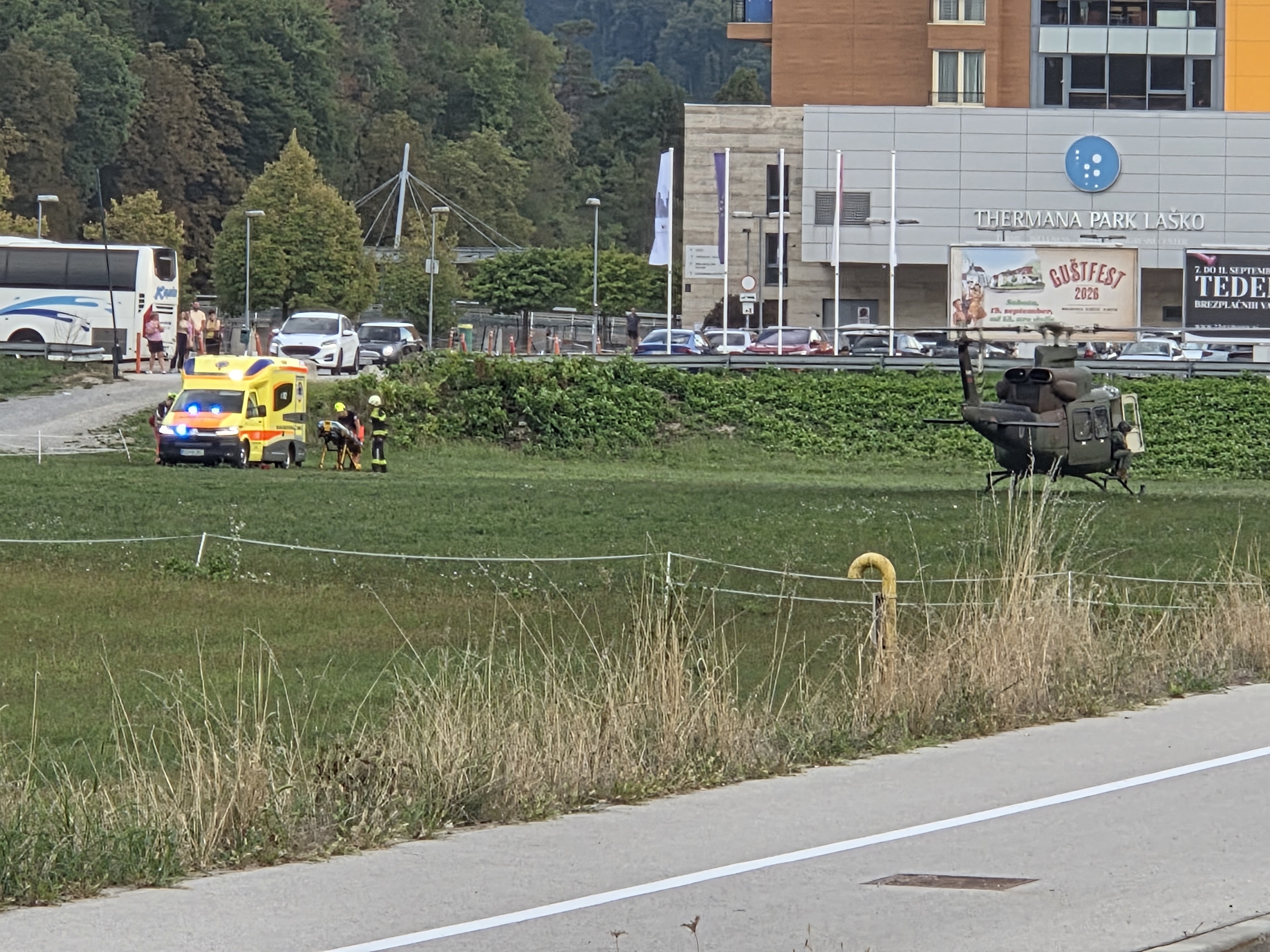 Zavarovanje pristanka helikopterja