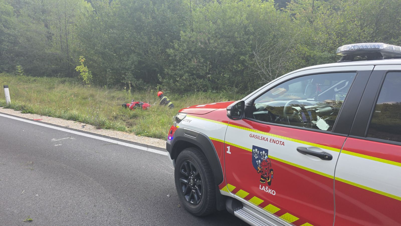 Prometna nesreča motorista